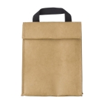 Bolsa isotérmica de papel kraft con asa y cierre de velcro color marrón primera vista