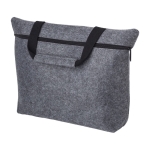 Portadocumentos de fieltro reciclado para PC con cremallera 15'' color gris segunda vista