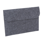 Sencillos portadocumentos personalizados baratos de felpa Flow color gris segunda vista