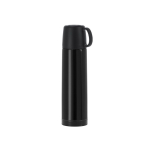 Termo de acero inoxidable 500ml y tapa con función de taza 130ml color negro primera vista