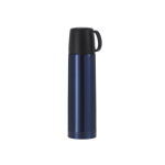 Termo de acero inoxidable 500ml y tapa con función de taza 130ml color azul marino primera vista