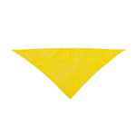 Clásico pañuelo triangular de poliéster en colores vibrantes color amarillo primera vista