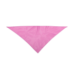 Clásico pañuelo triangular de poliéster en colores vibrantes color rosa primera vista