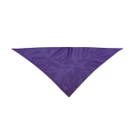 Clásico pañuelo triangular de poliéster en colores vibrantes color morado primera vista