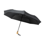 Paraguas pequeño con cierre y apertura automáticos antiviento Ø97 RPET color negro