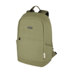 Mochila antirrobo de material reciclado para PC con bolsillos 15,6'' color verde