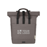 Mochila de algodón reciclado para PC con tapa enrollable 15'' vista principal