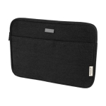 Funda para PC de algodón reciclado GRS con placa metálica mate 14'' color negro
