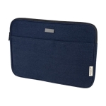 Funda para PC de algodón reciclado GRS con placa metálica mate 14'' color azul marino