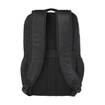 Mochila de poliéster reciclado para PC con riñonera extraíble 15'' color negro segunda vista trasera
