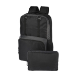 Mochila de poliéster reciclado para PC con riñonera extraíble 15'' color negro tercera vista