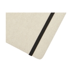 Libreta de algodón orgánico con tapa dura B6 hojas a rayas color natural vista detalle 1