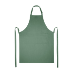 Delantal de algodón y poliéster con cinta ajustable 240 g/m2 color verde pastel segunda vista frontal