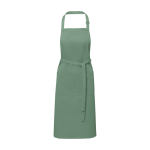 Delantal de algodón y poliéster con cinta ajustable 240 g/m2 color verde pastel