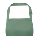 Delantal de algodón y poliéster con cinta ajustable 240 g/m2 color verde pastel vista detalle 1