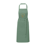 Delantal de algodón y poliéster con cinta ajustable 240 g/m2 color verde pastel