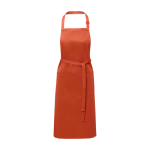 Delantal de algodón y poliéster con cinta ajustable 240 g/m2 color salmón