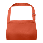 Delantal de algodón y poliéster con cinta ajustable 240 g/m2 color salmón vista detalle 1