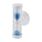 Reloj de arena promocional con ventosa de 2 minutos color azul real