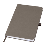 Libreta de materiales y residuos eco con tapa dura A5 hojas a rayas color marrón
