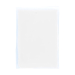 Poncho desechable de plástico reciclado con capucha talla única color blanco segunda vista frontal