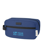 Neceser de algodón reciclado GRS con placa metálica 330 g/m2 vista principal