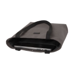 Bolsa versátil de algodón reciclado GRS con bolsillo para PC 15'' color gris tercera vista