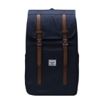 Mochila reciclada Herschel Retreat para PC 15'' y multiuso color azul marino segunda vista frontal