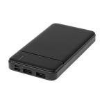 Batería externa de plástico reciclado con carga rápida 10.000 mAh color negro