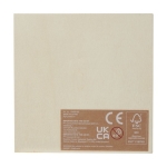 Rompecabezas de madera de haya con 14 piezas en caja deslizante color natural segunda vista trasera