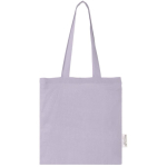Bolsa de algodón reciclado GRS para merchandising 140 g/m2 color lila