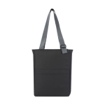 Bolsa de compras de poliéster reciclado multiuso para PC 14'' color negro segunda vista trasera