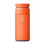 Termo de acero inoxidable y plástico reciclado 350ml Ocean Bottle color naranja
