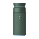 Termo de acero inoxidable y plástico reciclado 350ml Ocean Bottle color verde oscuro