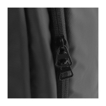 Mochila publicitaria de poliéster con doble asa y resistente al agua color negro vista detalle