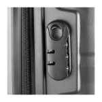 Trolley rígido con ruedas giratorias y candado integrado 33L color gris cuarta vista