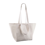 Bolsa personalizada canvas natural con asas de doble tamaño 220 g/m2 color natural segunda vista