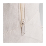 Bolsa de viaje de algodón canvas reciclado con asas a juego 280 g/m2 color natural sexta vista