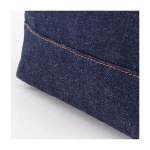 Neceser de algodón reciclado y apariencia a denim 240 g/m2 color azul vaquero quinta vista