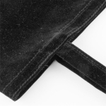 Bolsa corporativa de terciopelo con asas largas a juego 280g/m2 color negro quinta vista