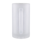 Jarra de cerveza con un acabado de apariencia congelada 500ml color transparente quinta vista