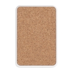 Powerbank y cargador inalámbrico reciclado con detalles de corcho 5W color blanco quinta vista