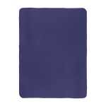 Manta de poliéster con bordado alrededor a juego 150g/m2 color azul primera vista