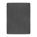 Manta de poliéster personalizable de 2 colores reversibles 150g/m2 color gris tercera vista