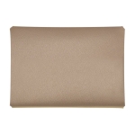 Monedero de cuero sintético con botón dorado para cerrar color dorado quinta vista