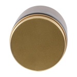 Vela con tapa dorada con fragancia de salvia de madera y sal marina color naranja segunda vista