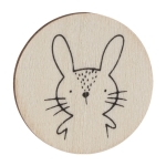 Set de juego de memoria con fichas de madera para colorear segunda vista