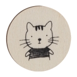 Set de juego de memoria con fichas de madera para colorear cuarta vista