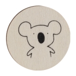 Set de juego de memoria con fichas de madera para colorear sexta vista