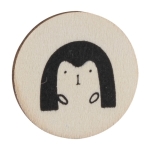 Set de juego de memoria con fichas de madera para colorear vista detalle 2